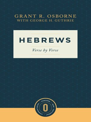 cover image of Hebrews Verse by Verse